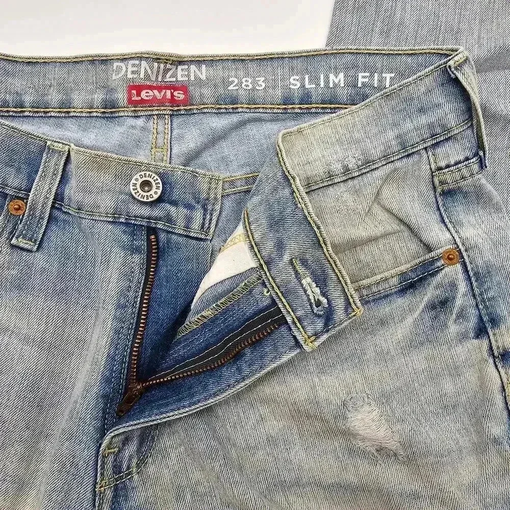 Levi's 283 Denizen Slim Fit Blue Denim Jeans Pants‎ Bottoms Men's 32X30